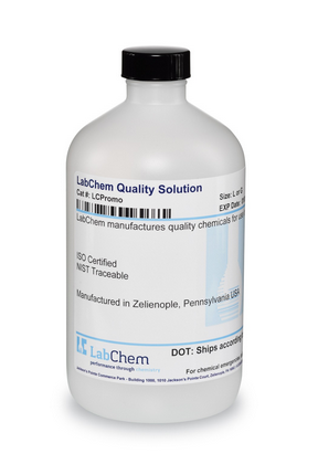 Buffer Solution pH 1.0 at 25 degrees C, 500 mL Poly Bottle, Labchem, LC121801