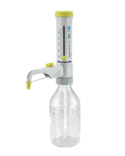 Adjustable Dispensette S Organic Bottletop Dispenser, Analog, with Recirculation Valve, 5 to 50 mL, Brandtech Scientific, Inc, 4630161