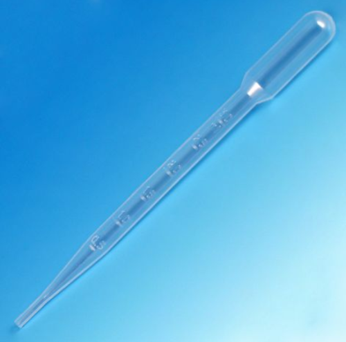 Transfer Pipet, 7.0 mL, Large Bulb, Graduated to 3 mL, 155 mm, Sterile, 400/CSGlobe Scientific, 135238