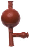 Pipette Filler, Natural Rubber, Autoclavable, Red