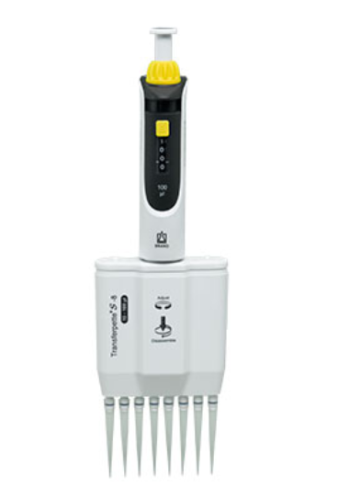 Transferpette S, 8-channel, 10 to 100 Microliter, M8 to 100, Brandtech, 705908