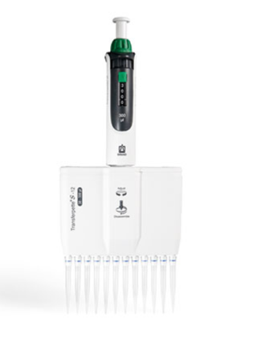 Transferpette S, 12-channel, 30 to 300 Microliter, M12 to 300, Brandtech, 705932