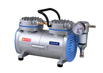 Vacuum/Pressure Pump, Piston-Powered, Oil-Free, Maximum 37 L/min