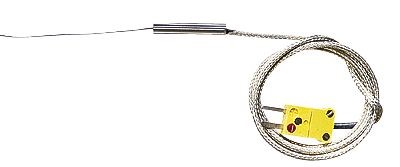 Thermocouple Probe, 12 in. L, Type K High-Temperature, Flexible, Cole-Parmer Instrument Company, WD-08516-96