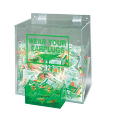 Rectangular Acrylic Earplugs Dispenser (Earplugs Sold Separately)