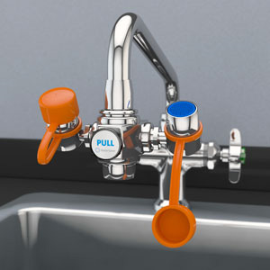EyeWash, Faucet Mount, Fixed Outlet Heads, Prime Industries Inc, EW100