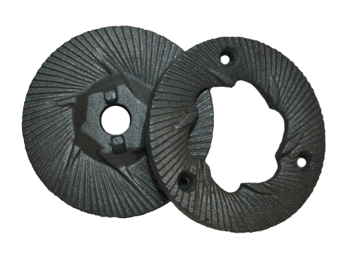 Grinding Plates, Fine, for Grinding Mill Crushers, 2/PK, QCG Systems, S-4B2
