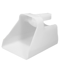 Scoop, Polyethylene, 3 Quart, White