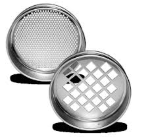 Retsch Test Sieve, 400 mm Diameter x 65 mm Height, Stainless Steel with 3.15 mm Round Holes, Verder Scientific, 60162003150
