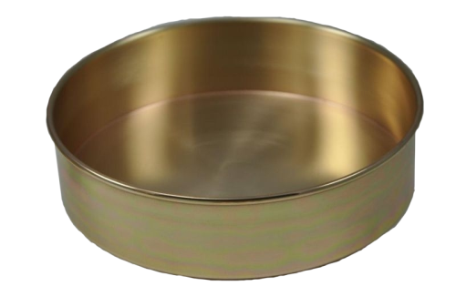 Sieve Pan, Polished Brass, 12 x 3 inch, Dual Mfg. Co., SP12-3