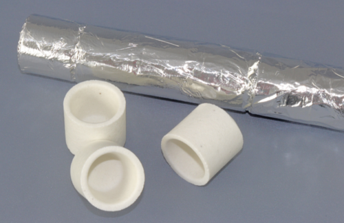 Eltra Ceramic Crucibles, Premium, Foil-Wrapped, 1 in. Diameter, 1000/CS, Verder Scientific, 90149