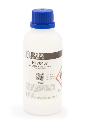 Acetate Buffer, pH 4.18, 230 mL, Hanna Instruments, HI70467