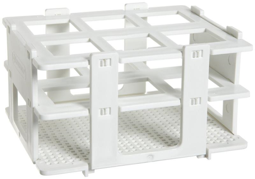 No-Wire Test Tube Rack, holds 6 (25-30 mm) test tubes, 2 x 3 rows