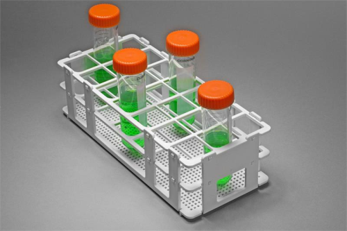 No -Wire Test Tube Rack, 25-30 mm, 21-Place White, Autoclavable, Bel Art Products, F18745-0004