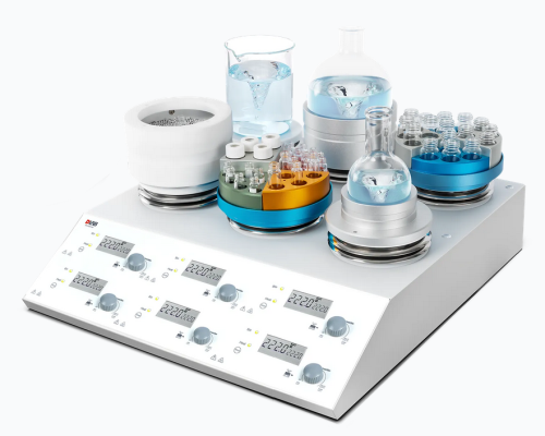 Stirrer/Hot Plate, 6 Position Independent Channels, LCD Digital, DLab Scientific, MS-H280-S6