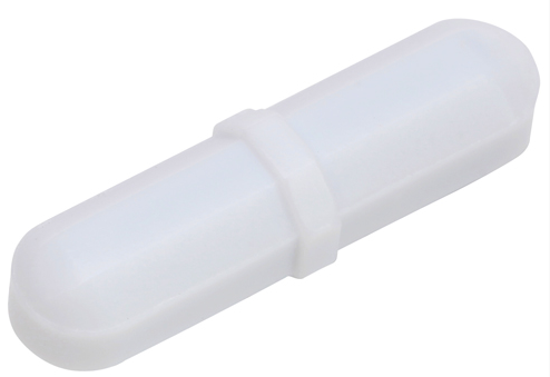 Stirring Bar, Magnetic, Octagonal, Coated, 1-1/2 x 3/8, with Integral Ring to Provide Pivot Point