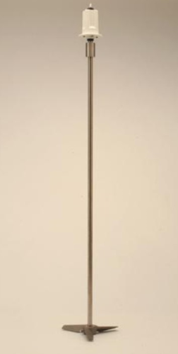 Nalgene Lower Stirrer Shaft Assembly for 20 gal. Closed-Dome Bio Tank, Shaft Length: 23 in. x 1/2 in. Diameter, Impeller Diameter: 6.3 in., 2654-0075