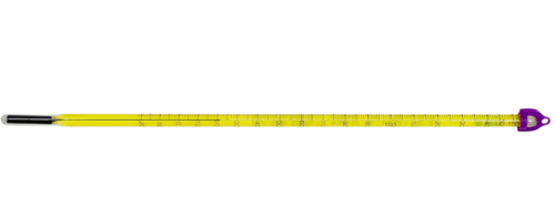 Thermometer, H-B Double-Safe, PFA Coated, Environmentally Friendly, Liquid-in-Glass, 0 to 300 degrees F, Partial Immersion, SP Bel-Art Products, B60400-1000