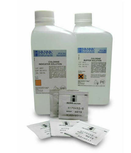 Free Chlorine Reagent Set for PCA Series Process Analyzers, Hanna Instruments, HI70480U
