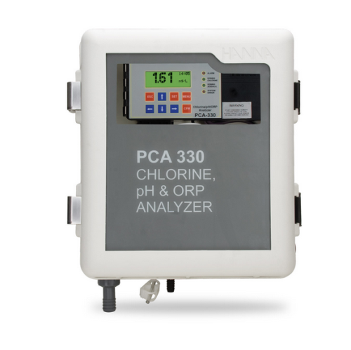 Chlorine, pH, and Temperature Analyzers, Hanna Instruments, PCA320U-1