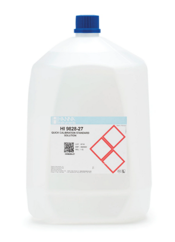 Quick Calibration Solution, for HI 9828 & HI 9829 Multiparameter Meters, 1 gal., Hanna Instruments, HI9828-27