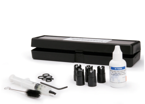 DO Probe Maintenance Kit with Membrane Caps, Electrolyte for HI9829 Meters, Hanna Instruments, HI7698282
