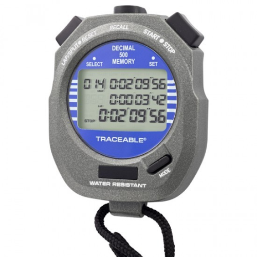 Traceable (Registered) Decimal Stopwatch with 500 Memories, Antylia, 1031