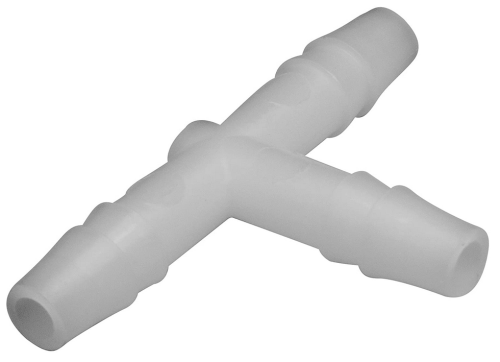 T-shaped Tubing Connector for 1/4 in. Tubing, Polypropylene, 12/PK, Bel Art Products, F19604-0000
