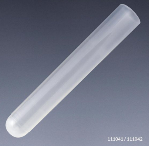 Test Tube, 16 x 100 mm (12 mL), Polypropylene, No Rim, Round Bottom, 2000/CS, Globe Scientific, 111042