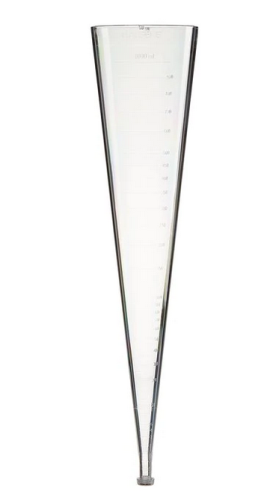 Nalgene Cone, Polycarbonate, Imhoff, Leakproof Polypropylene Closure, 1000-0010