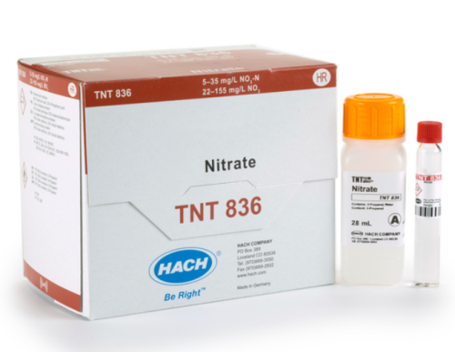 Nitrate TNTplus Vial Test, HR (5-35 mg/L NO3-N), 25 Tests, HACH, TNT836