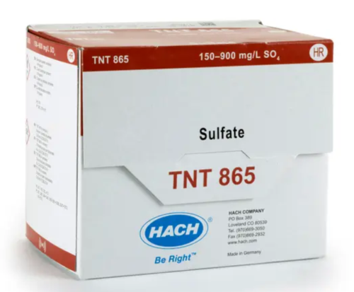 Sulfate TNTplus Vial Test, HR (150-900 mg/L SO4), 25 Tests, HACH, TNT865