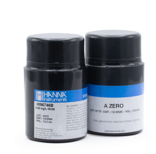 CAL CHECK Standards Cuvette Set for Low Range Iron, (Non-Regulated), Hanna Instruments, HI96746-11