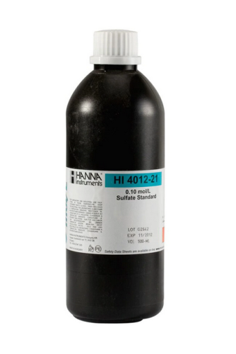0.1 M Sulfate ISE Standard, 500 mL Bottle, Hanna Instruments, HI4012-21