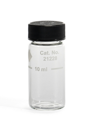 1" Round Glass, 10 mL, Cell with Cap, HACH, 2122800