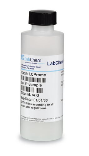 Nitrate (as Nitrogen) Standard, 1000 ppm, (1 mL = 1 mg N, 1 mL = 4.43mg NO3 -), Labchem, LC179007