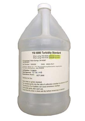 AMCO Turbidtiy Standard, Calibration Value of 124 FNU for ProDSS and EXO Sensors / Calibration Value of 126 for YSI 6136 Sensor