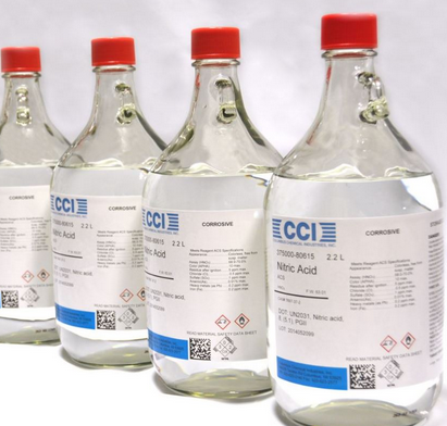 Nitric Acid Krystal Pure Trace Metal 2.5 L, Columbus Chemical Industries, 377200-80608