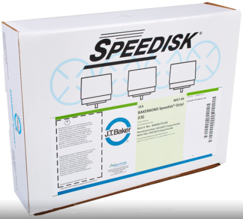 BAKERBOND Speedisk Extraction Disk, H20-Phobic DVB for Chlorinated Acids, EPA Method 515.2, Slightly Polar, 20/PK, Avantor Performance Materials, 8068-06, Non-Regulated [REPRESENTATIVE IMAGE]