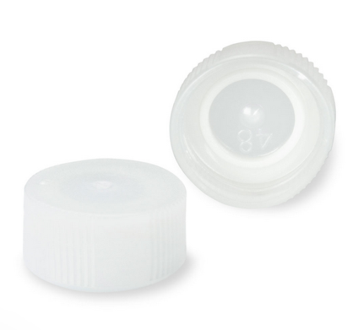 Screw Cap for Microtube, with O-Ring, Clear, Non-Sterile, 1000/PK, Globe Scientific, 111671C
