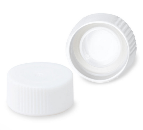 Screw Cap for Microtube, with O-Ring, White, Non-Sterile, 1000/PK, Globe Scientific, 111671W