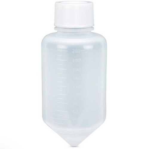 Centrifuge Tube, 225 mL Large Volume, Attached White Screw Cap, Polypropylene, STERILE, 48/CS, Globe Scientific, 6334