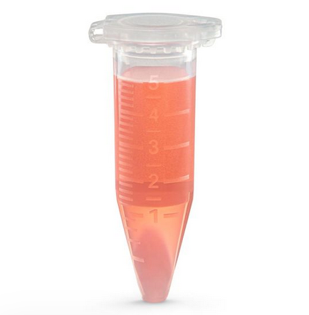 Diamond Midi Centrifuge Tube, 5.0 mL, Polypropylene, Attached Snap Cap, Graduated, Natural, Non-Sterile, 2000/CS (10 Boxes of 4 Bags of 50), Globe Scientific, 111578