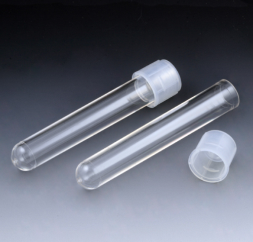 Culture Tube, 12 x 75 mm, 5 mL, Polystyrene, with Separate Dual Position Cap, 1000/CS, Globe Scientific, 110405