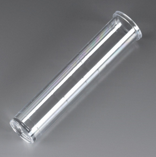 Tube, 12 x 57 mm (3 mL), Polystyrene, Flat Bottom, Graduated, with Rim, Non-Sterile, 1000/PK, Globe Scientific, 114010