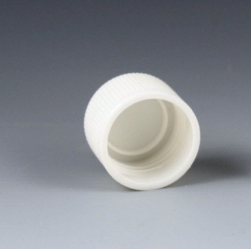 Cap, Screw, 16 mm, for False Bottom Tubes with Threads, White, Polypropylene, Non-Sterile, 1500/PK, Globe Scientific, 5528B