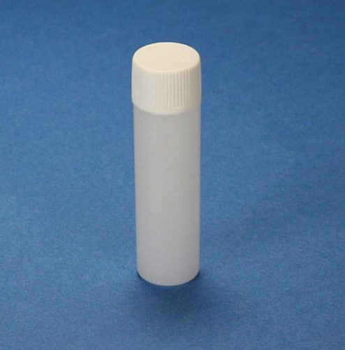 Scintillation Vial, 6.5 mL, PE, with Attached White Screw Cap, 1000/CS, Globe Scientific, 101020