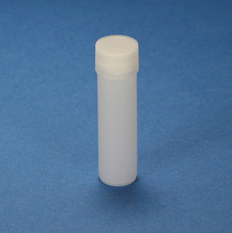 Scintillation Vial, 4 mL, PE, with Attached White Screw Cap, 2000/CS, Globe Scientific, 101030