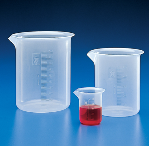 Beaker, Polypropylene (PP), Molded Graduations, 5000 mL, EA, Globe Scientific, 600812-1