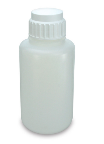 Vacuum Bottle, Narrow Mouth, Heavy Duty Polypropylene (PP) Bottle, White Polypropylene (PP) 83 mm Screw Cap, 4 L (1.0 Gallons), EA, Globe Scientific, 7084000